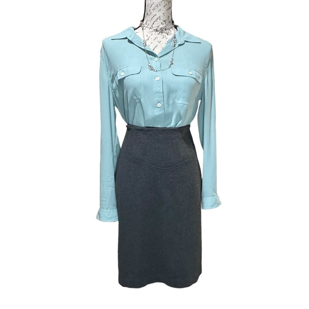 Michael Kors Gray Pencil Skirt Size 12